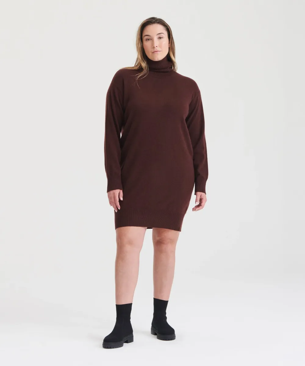 Signature Cashmere Turtleneck Dress 5