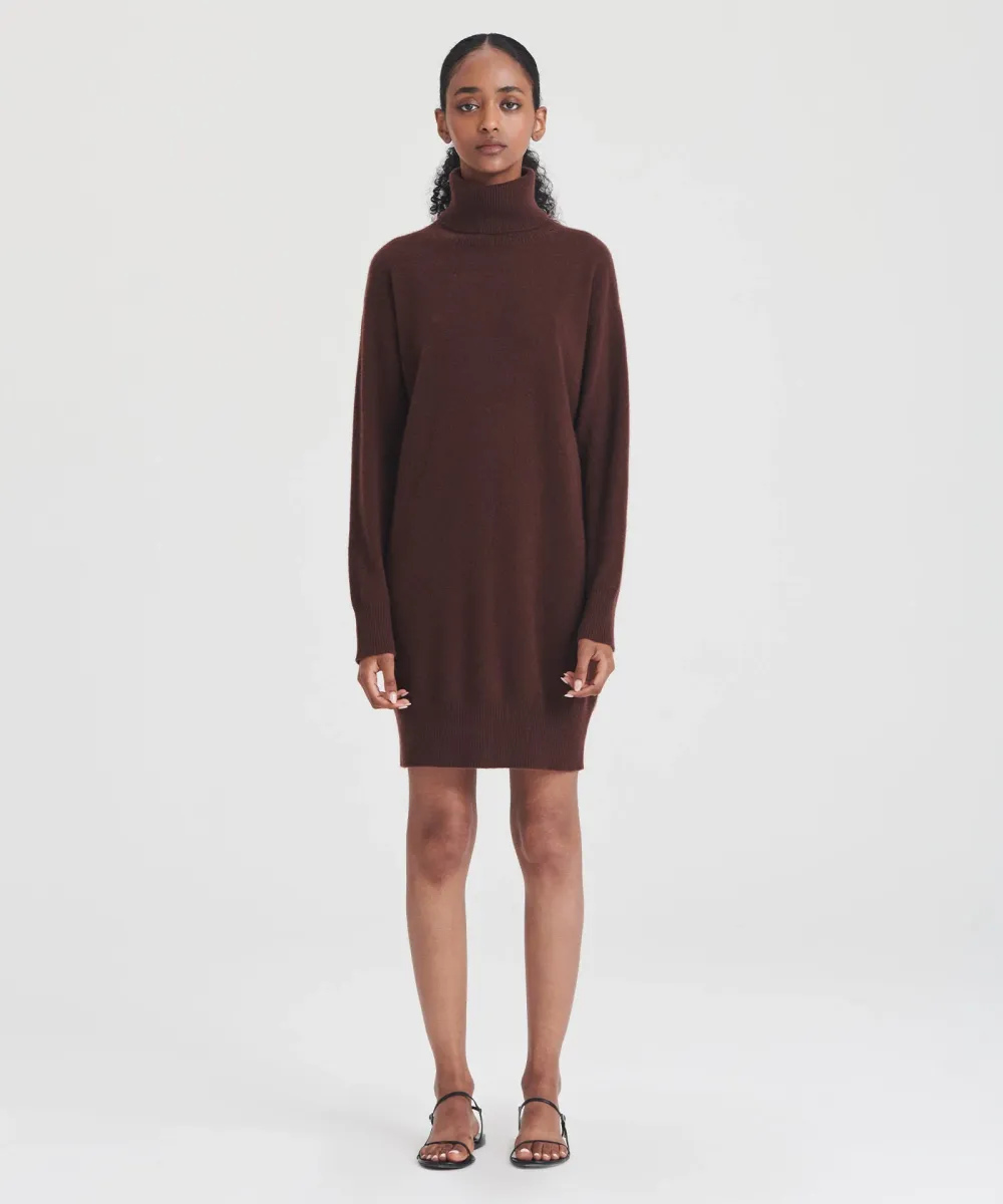 Signature Cashmere Turtleneck Dress 8