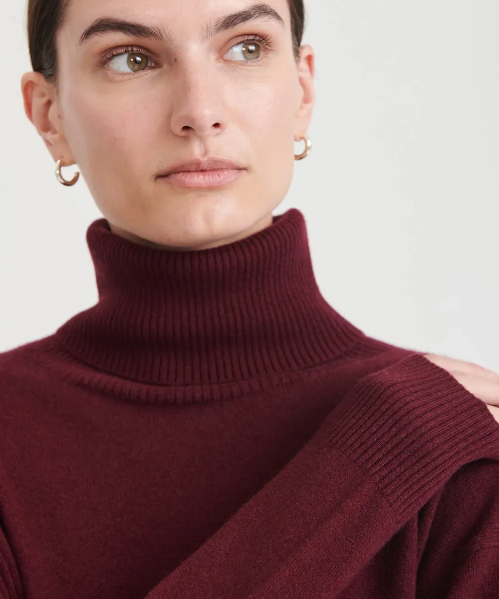 Signature Cashmere Turtleneck Dress 10