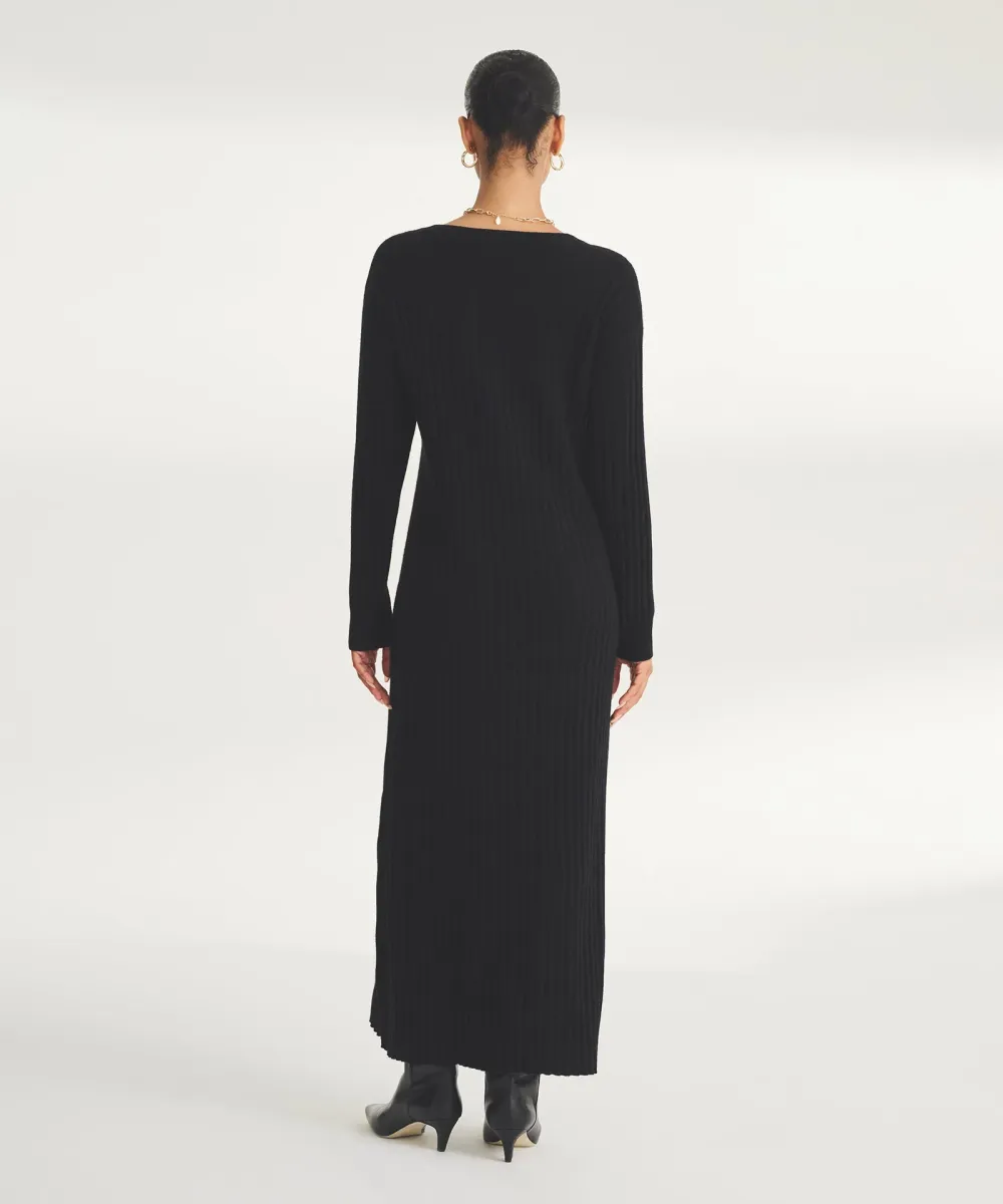 Signature Cashmere Wide Rib Dress 5