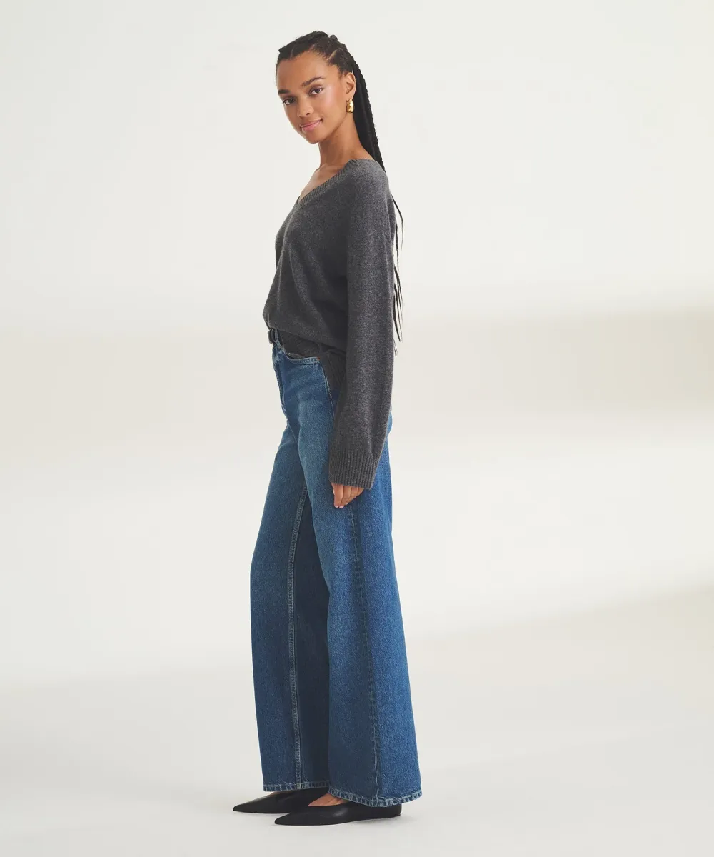 Signature Cashmere Wide Sleeve V-Neck Sweater 25