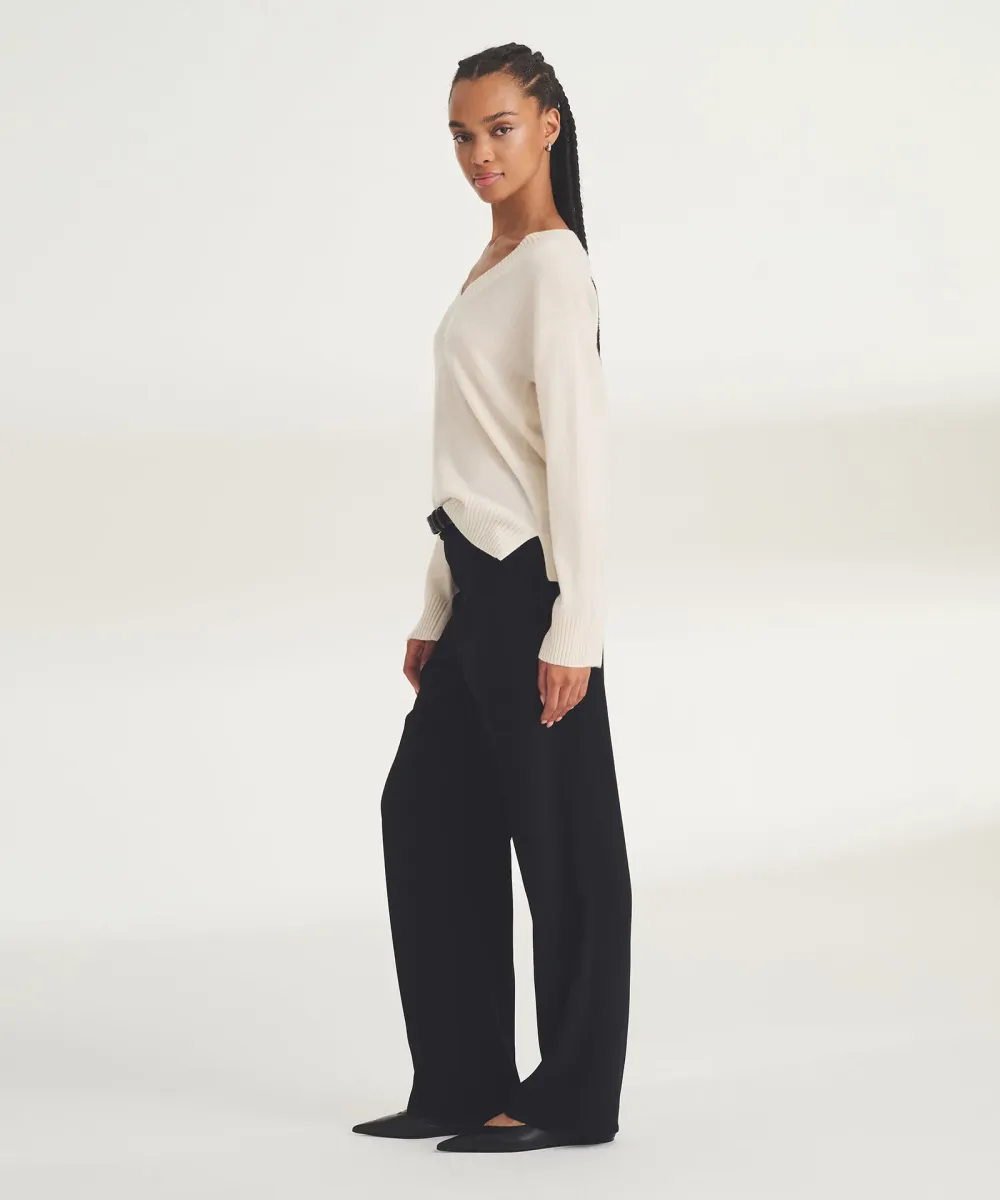 Signature Cashmere Wide Sleeve V-Neck Sweater 31