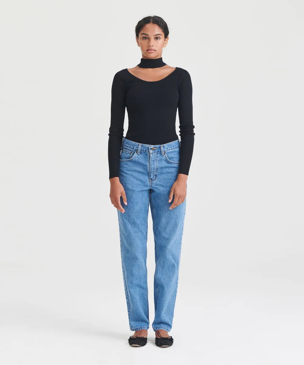 Silk Cashmere Cutout Turtleneck 2
