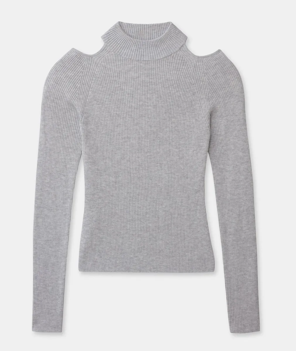 Silk Cashmere Cutout Turtleneck 21