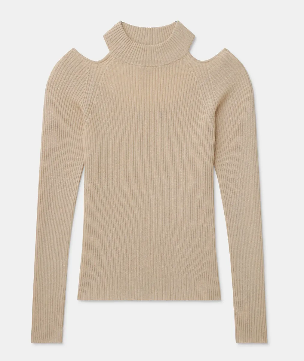 Silk Cashmere Cutout Turtleneck 10