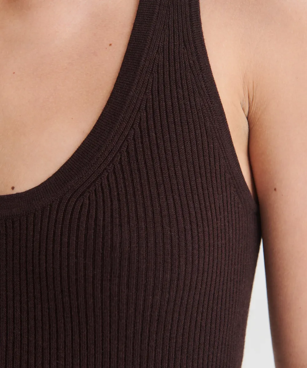 Silk Cashmere Midi Tank Dress 11