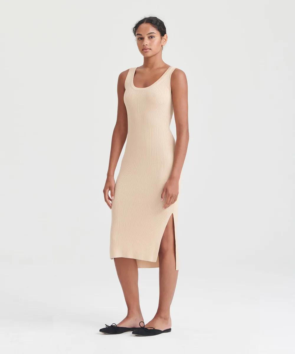 Silk Cashmere Midi Tank Dress 15