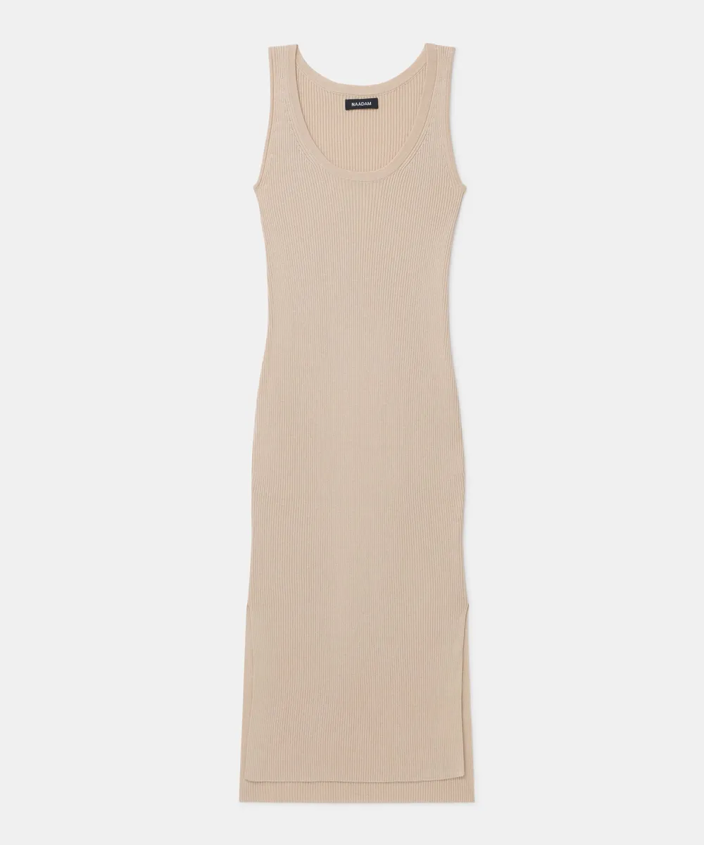 Silk Cashmere Midi Tank Dress 19