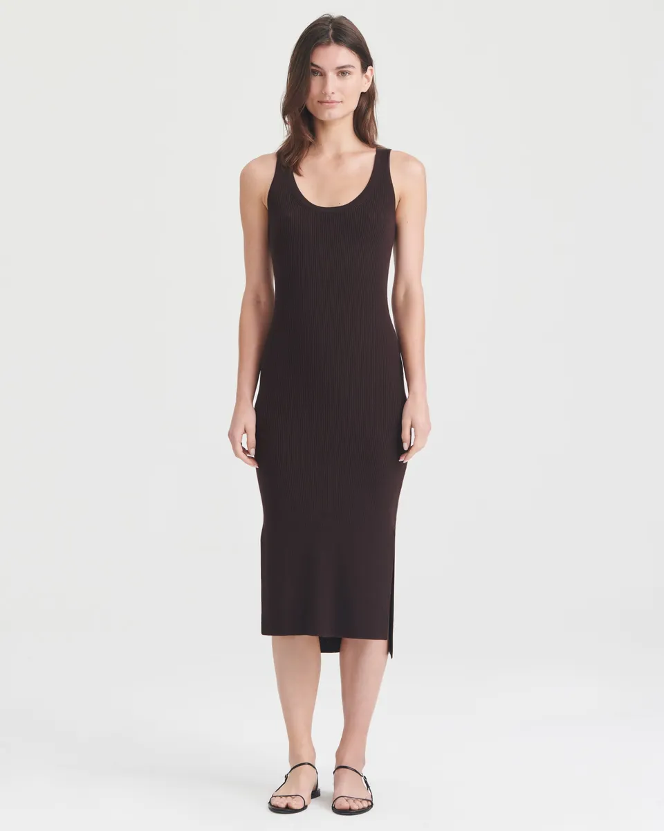 Silk Cashmere Midi Tank Dress 9