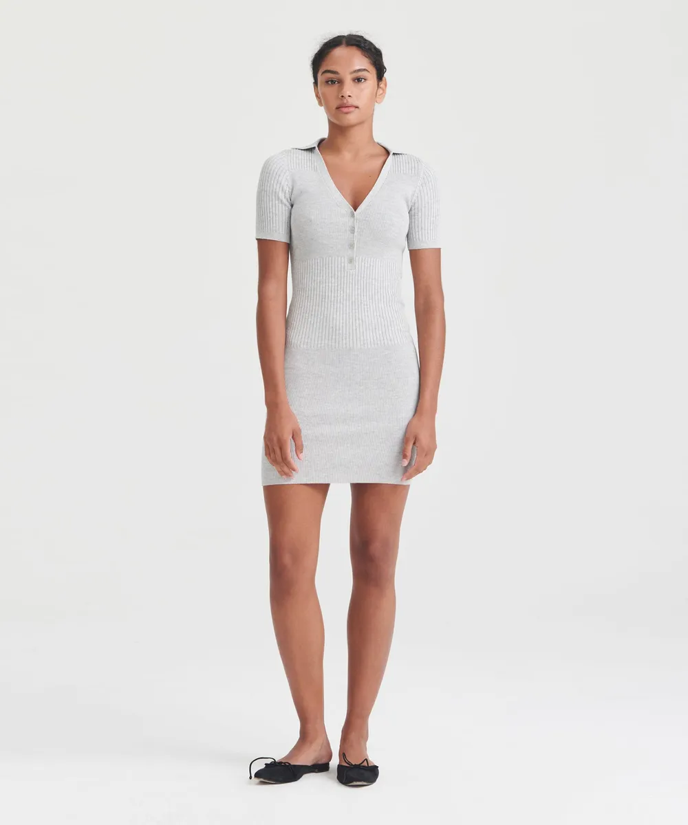 Silk Cashmere Polo Mini Dress 3