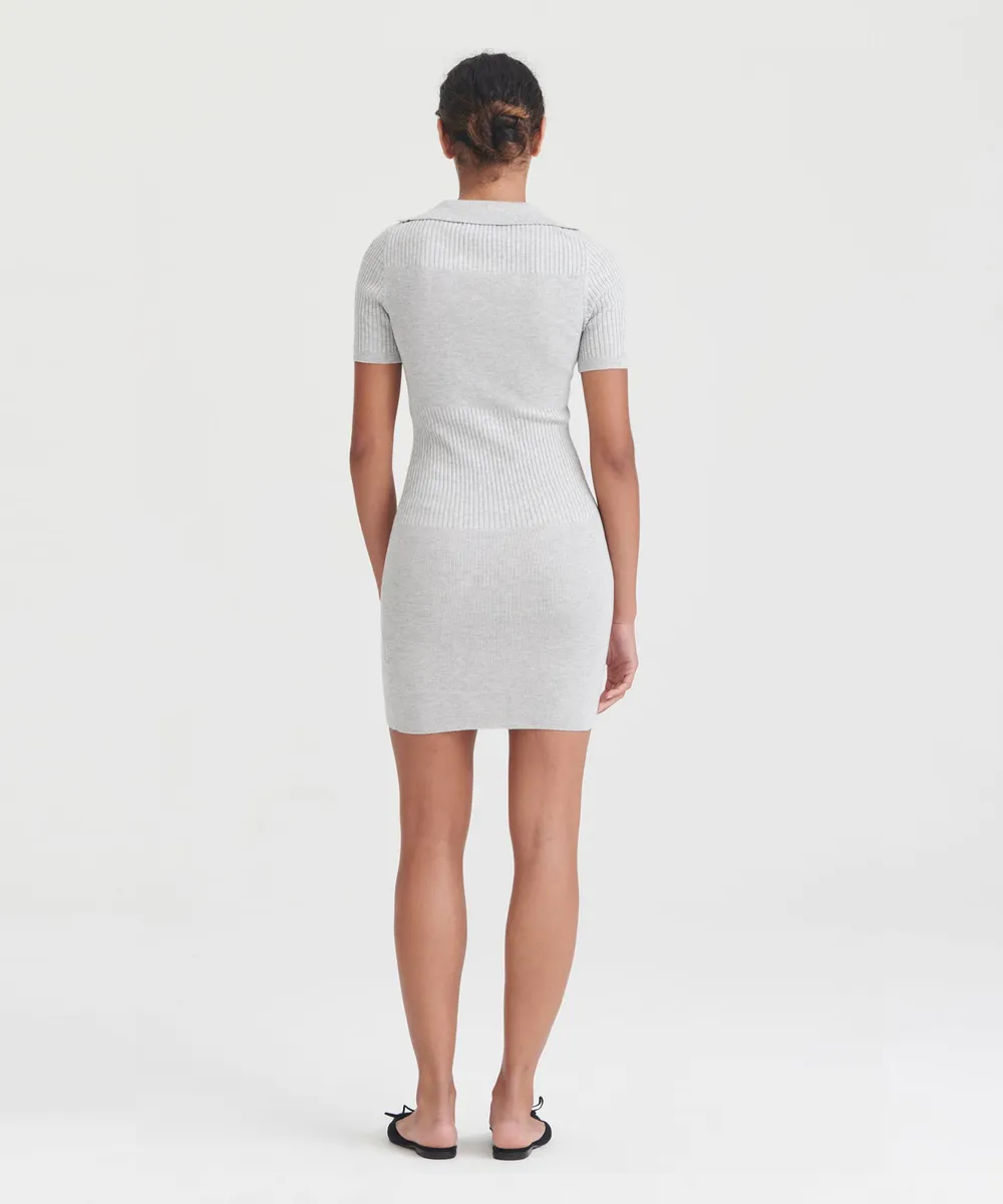 Silk Cashmere Polo Mini Dress 4