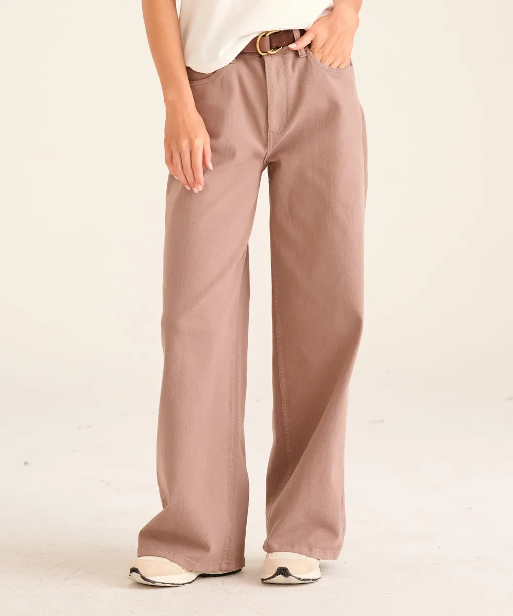Soft Denim Wide Leg Pant 3