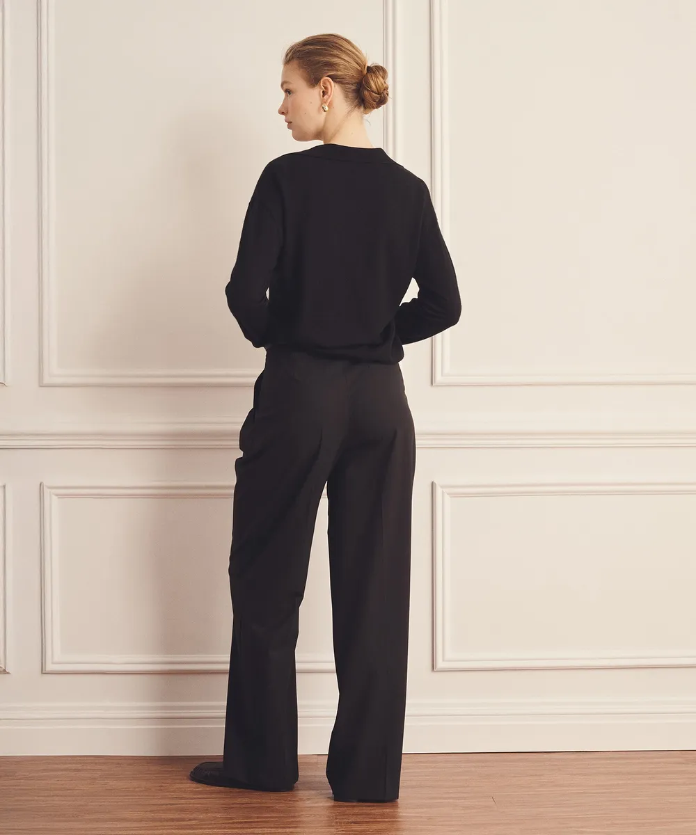 Super Fine Cashmere Long Sleeve Polo 11