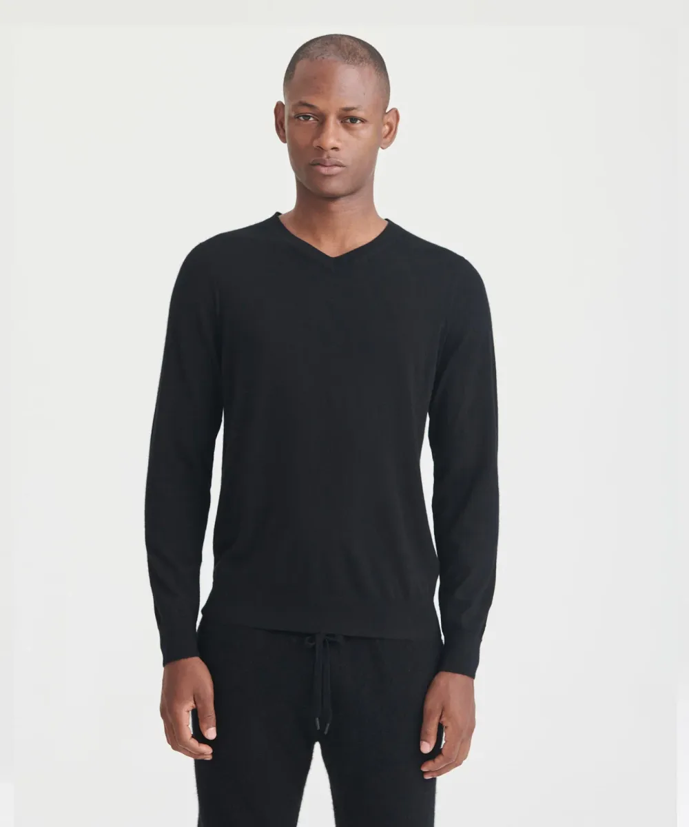Super Fine Cashmere Long Sleeve V-Neck 2
