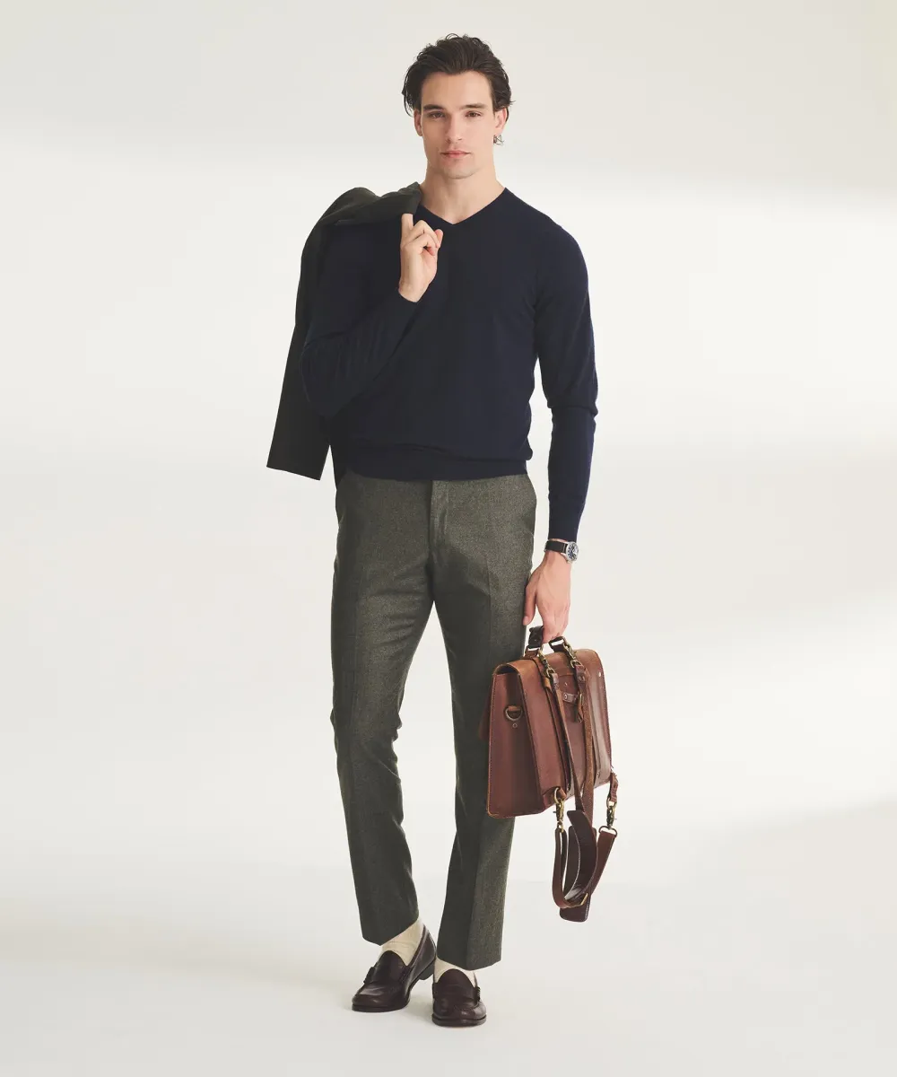 Super Fine Cashmere Long Sleeve V-Neck 15