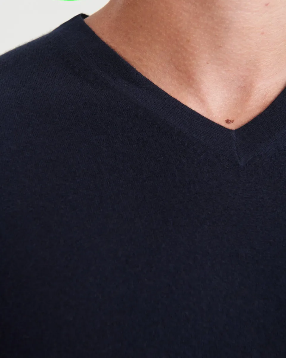 Super Fine Cashmere Long Sleeve V-Neck 16