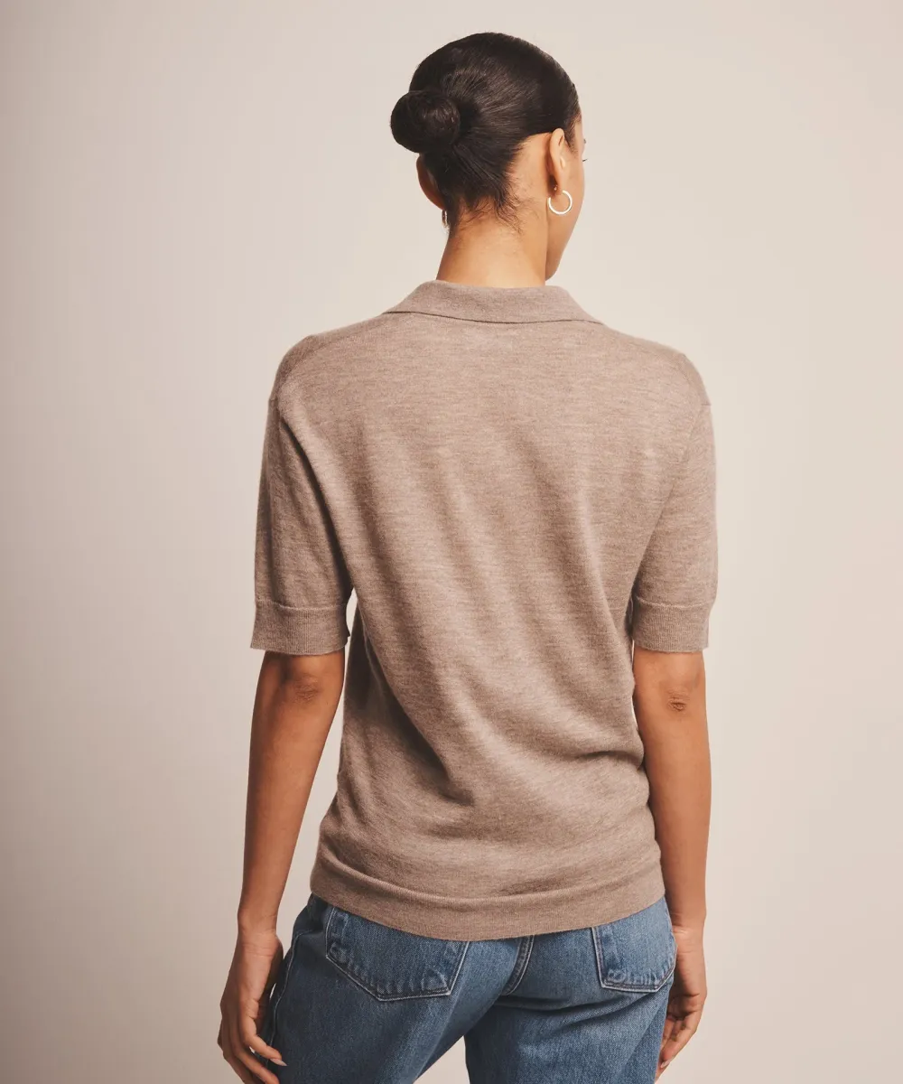 Super Fine Cashmere Short Sleeve Polo 11