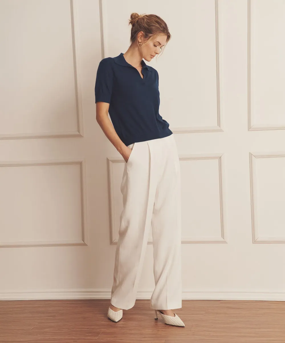 Super Fine Cashmere Short Sleeve Polo 13