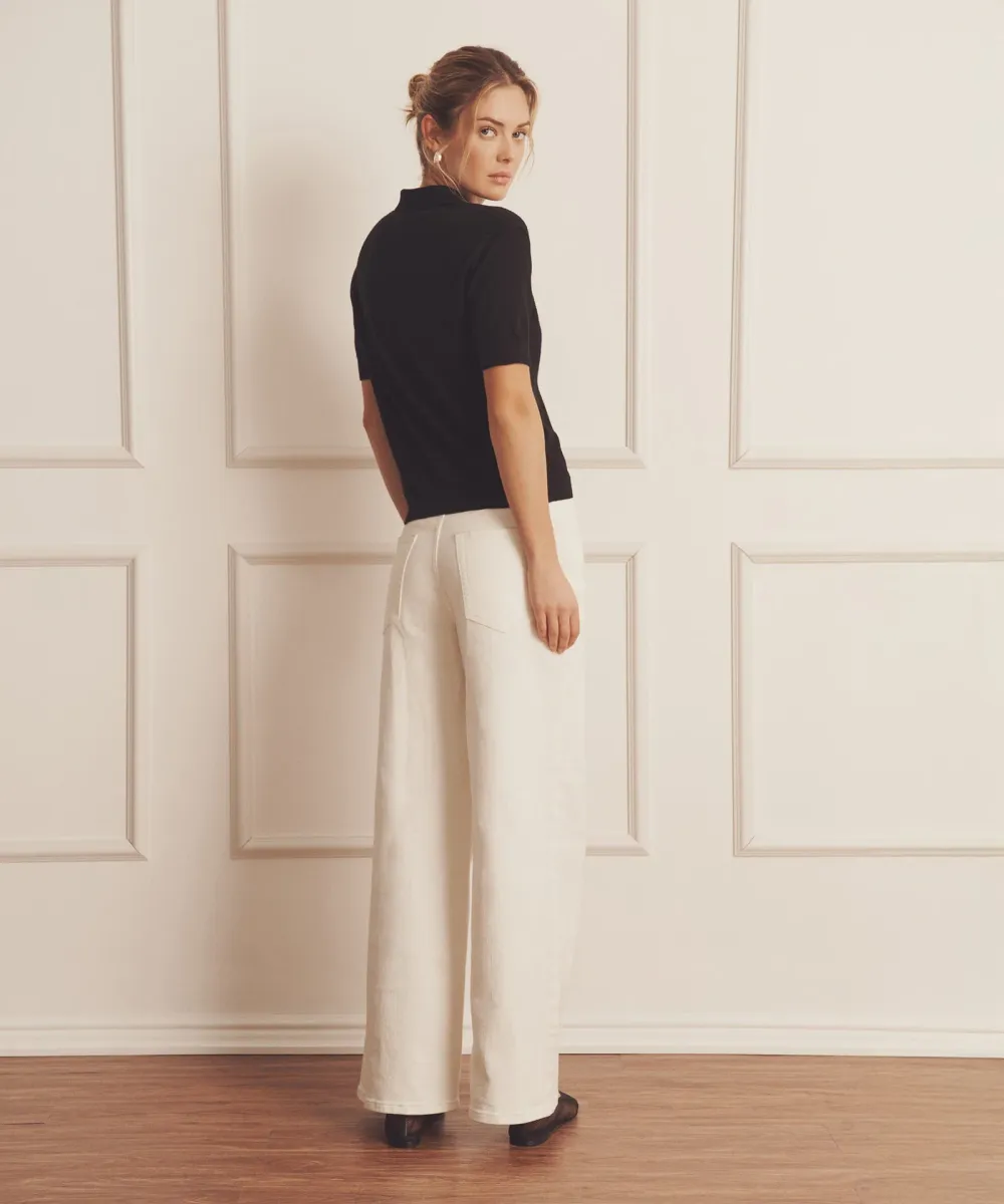 Super Fine Cashmere Short Sleeve Polo 20