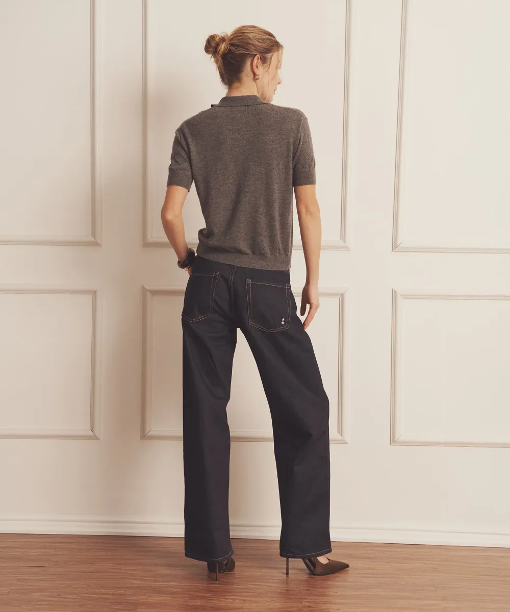 Super Fine Cashmere Short Sleeve Polo 24