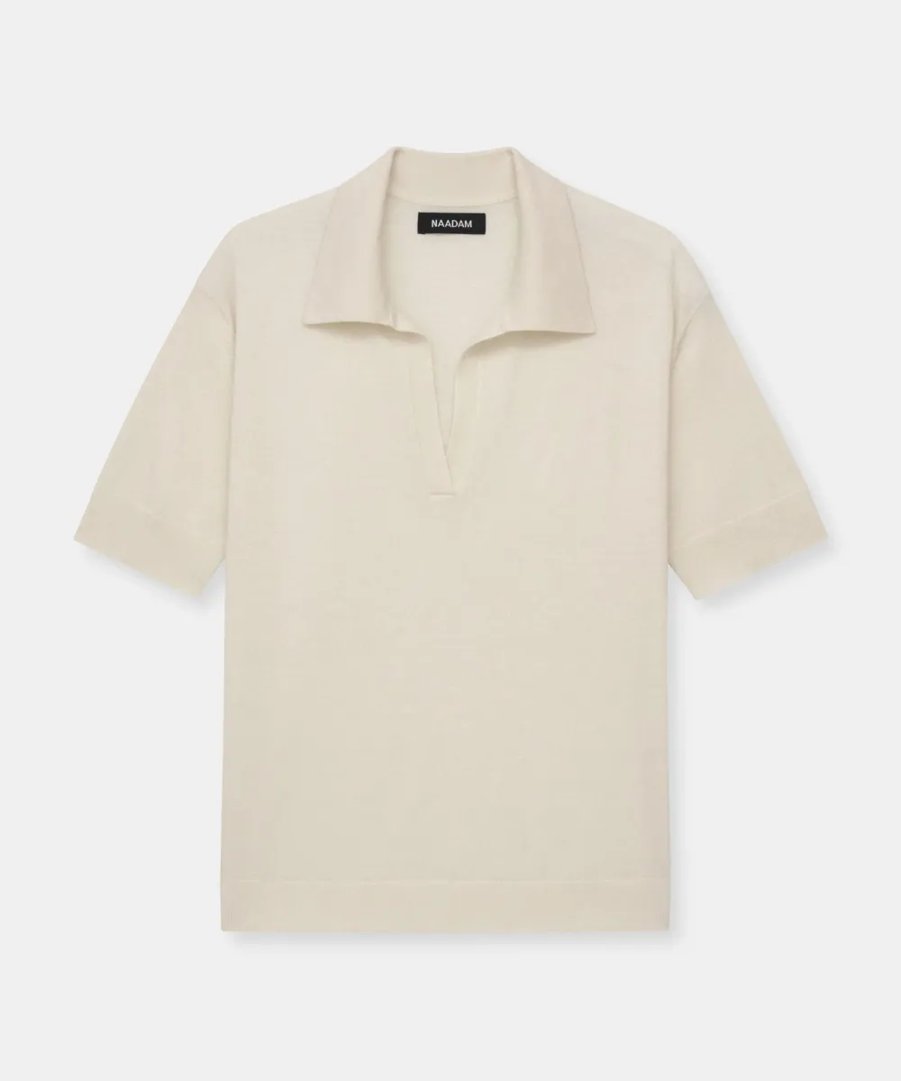 Super Fine Cashmere Short Sleeve Polo 25