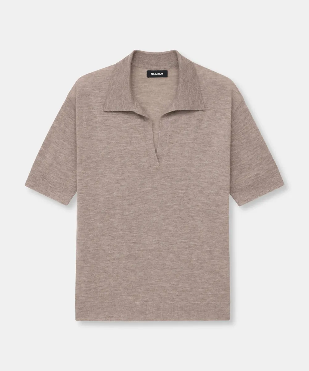 Super Fine Cashmere Short Sleeve Polo 26