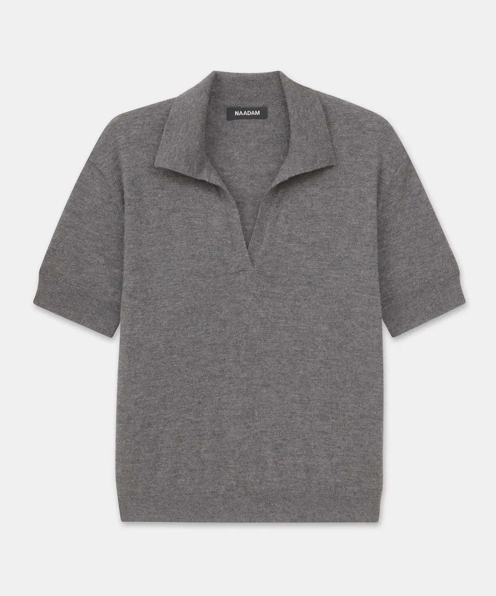 Super Fine Cashmere Short Sleeve Polo 28