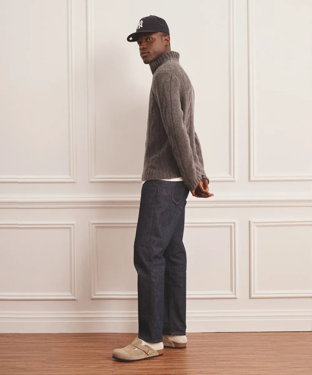 Super Luxe Cashmere Cable Full Zip Sweater 6