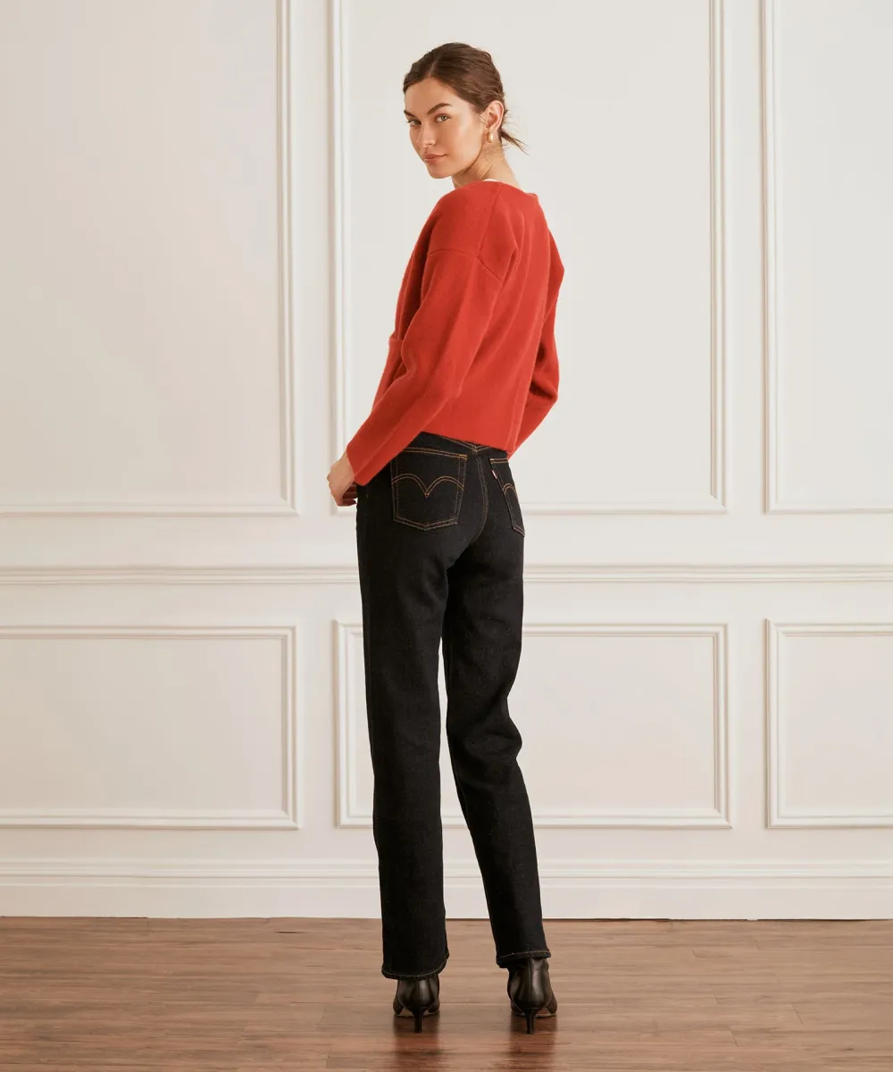 Super Luxe Cashmere Crossover Sweater 6