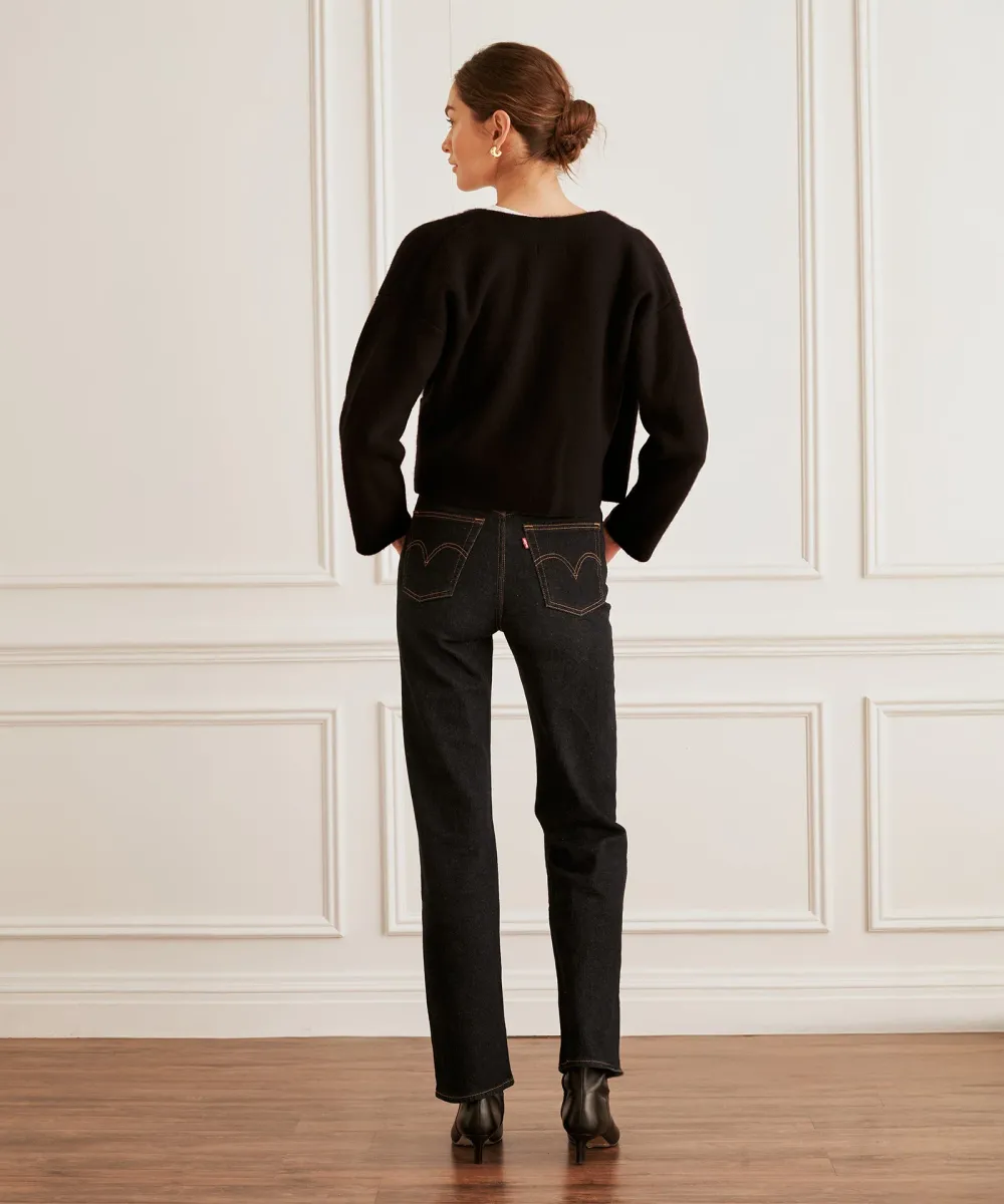 Super Luxe Cashmere Crossover Sweater 9