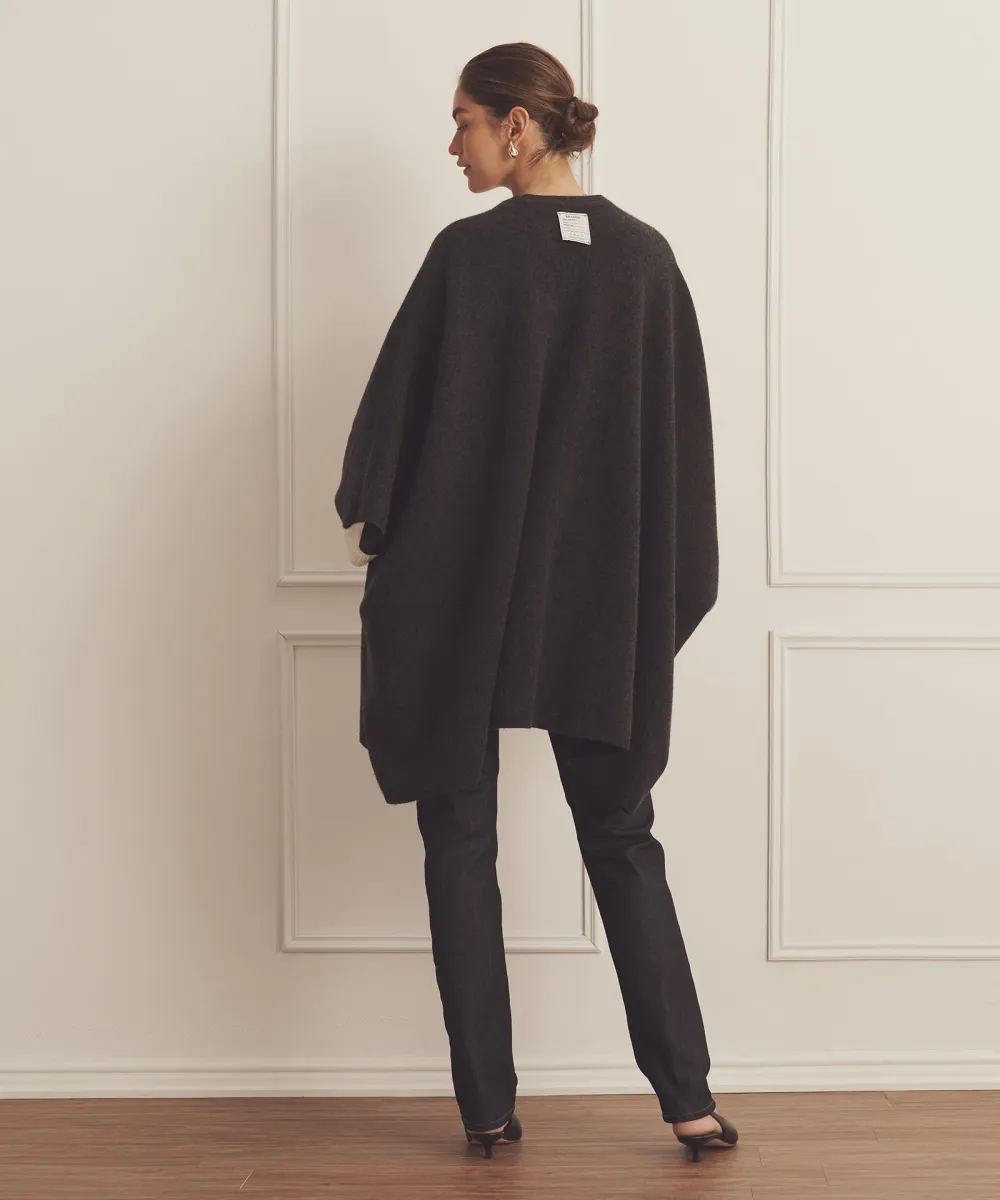 Super Luxe Cashmere Double Faced Poncho 6