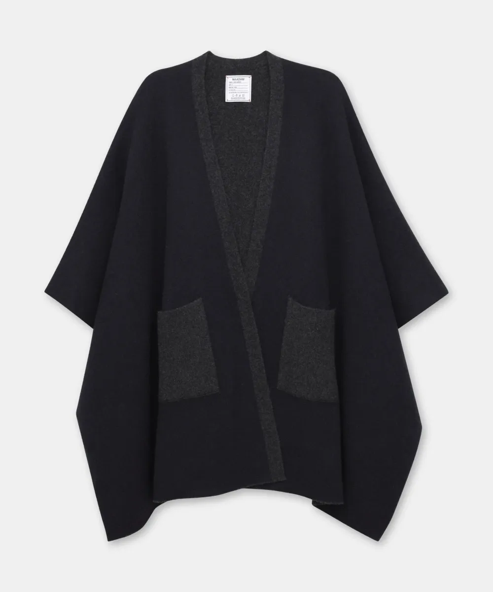 Super Luxe Cashmere Double Faced Poncho 8