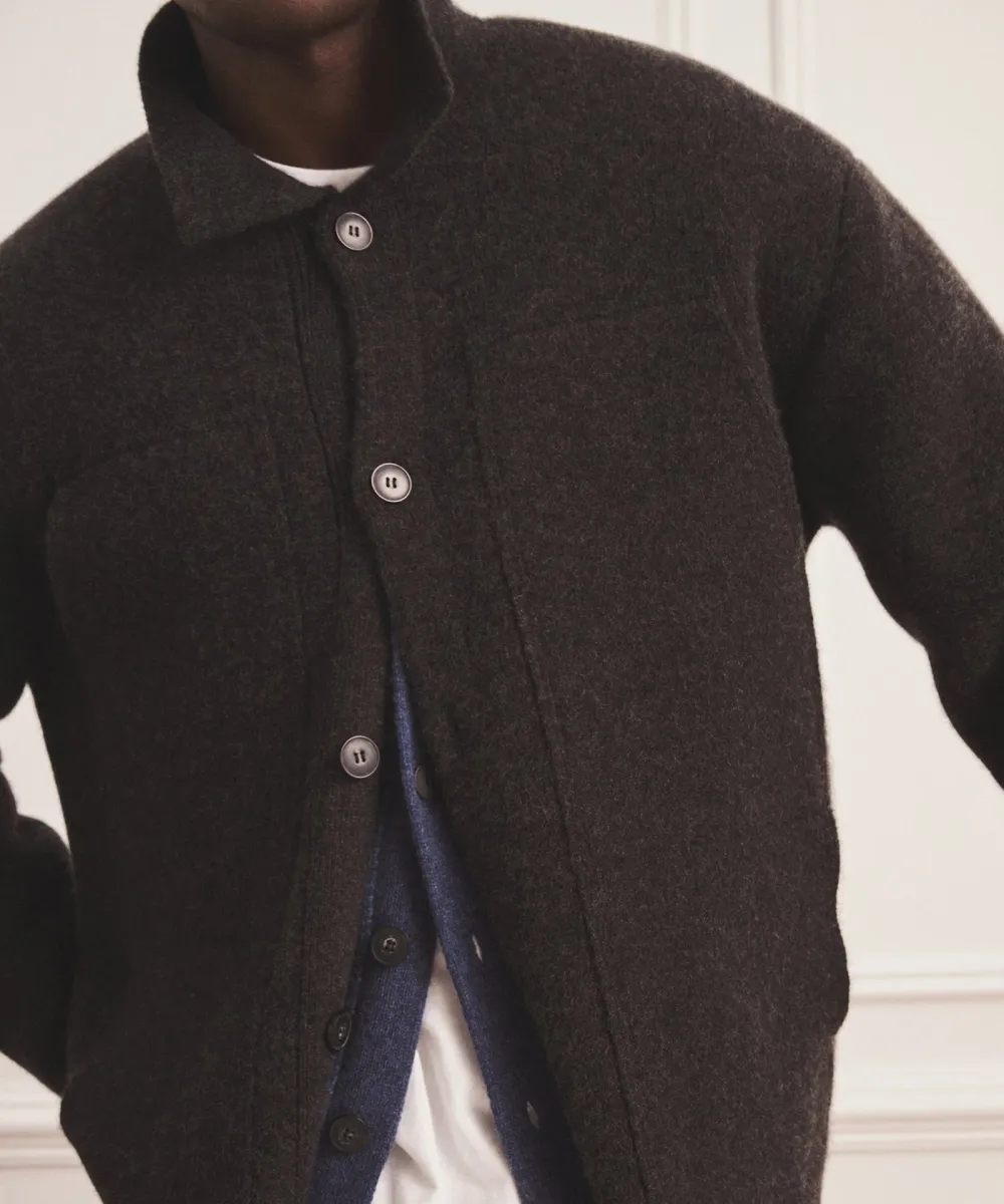 Super Luxe Cashmere Double Faced Utility Jacket 2