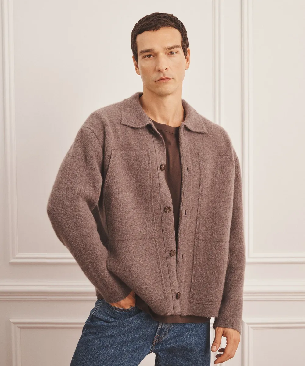 Super Luxe Cashmere Double Faced Utility Jacket 3