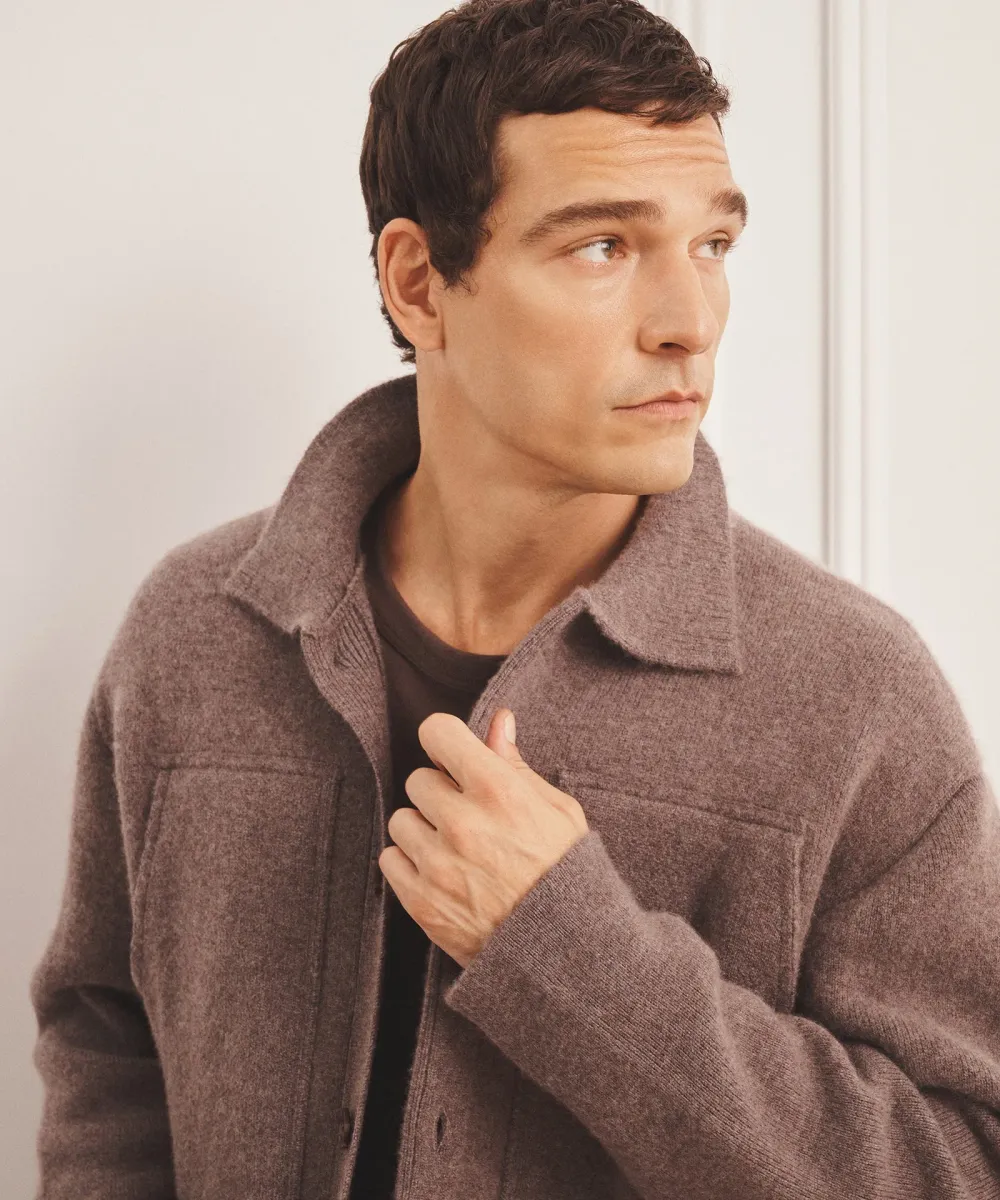 Super Luxe Cashmere Double Faced Utility Jacket 4