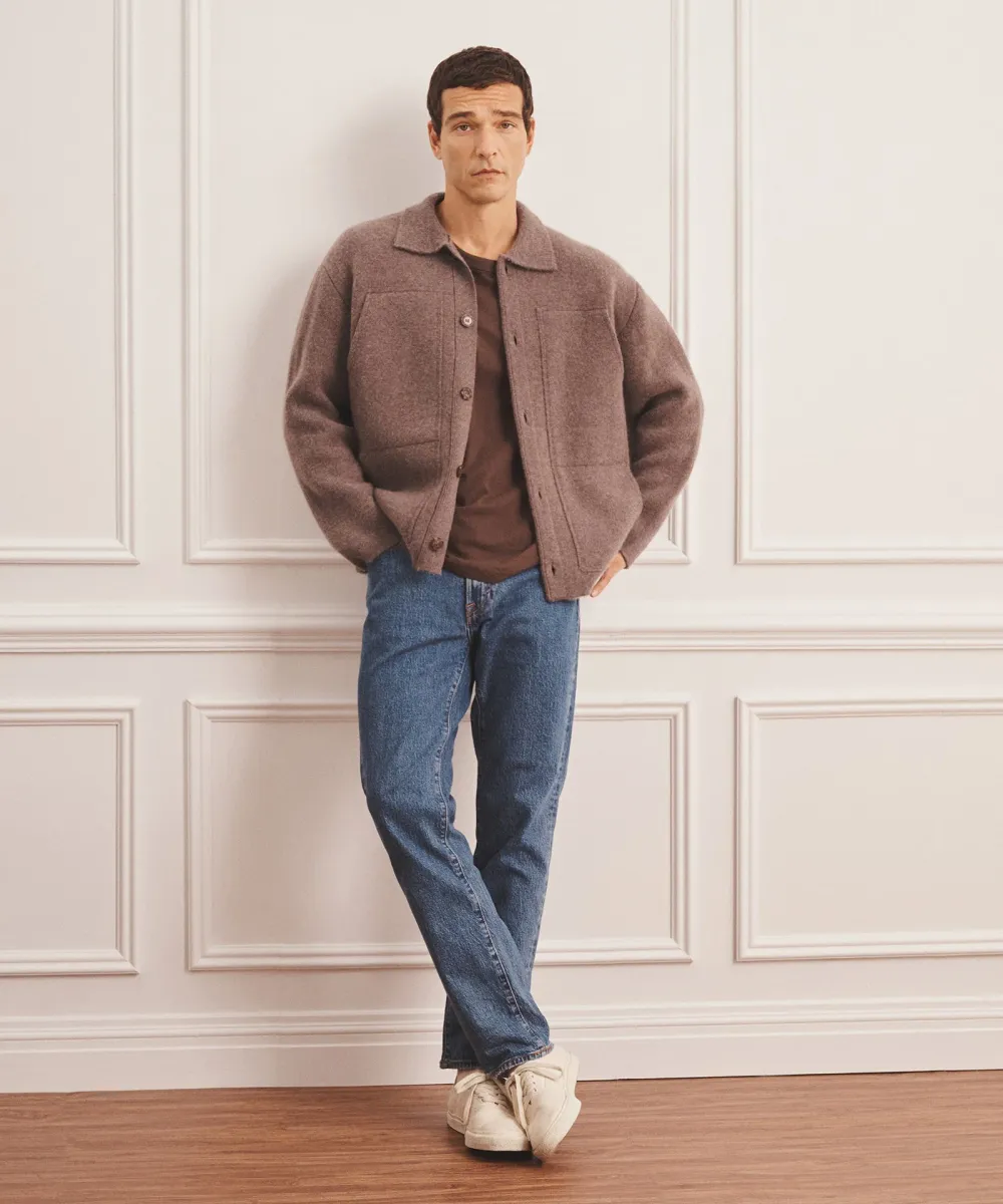 Super Luxe Cashmere Double Faced Utility Jacket 5