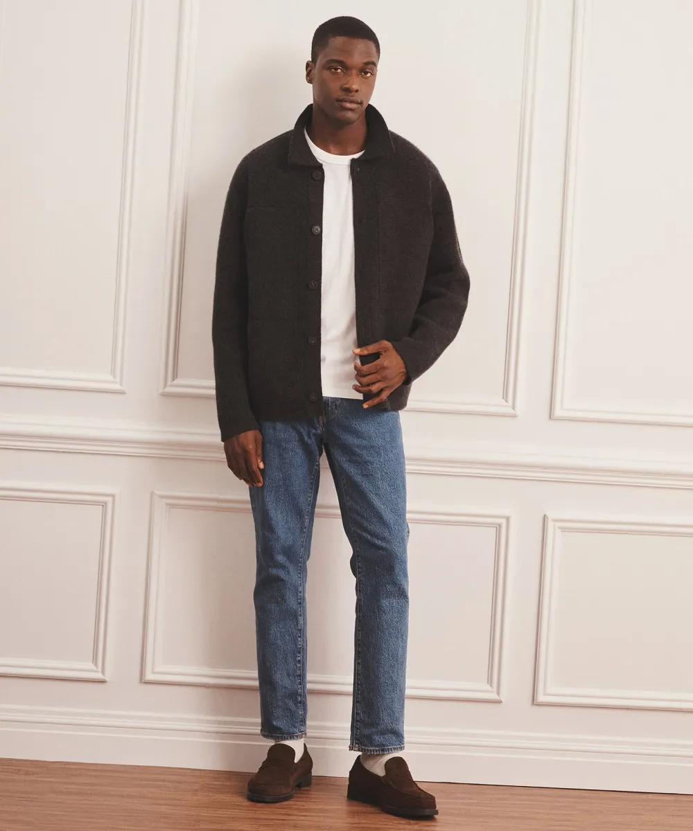 Super Luxe Cashmere Double Faced Utility Jacket 9