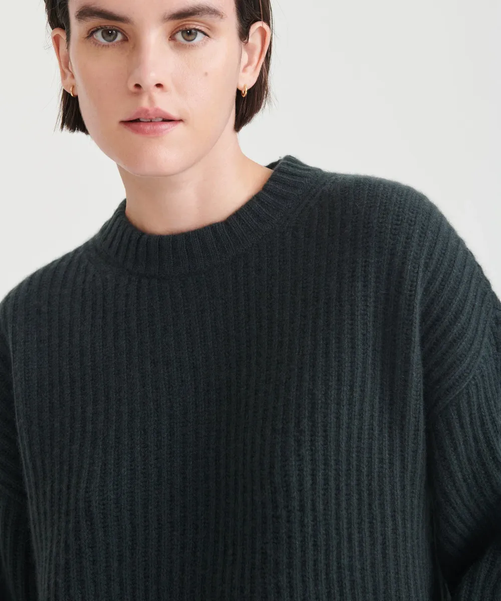 Super Luxe Cashmere Fisherman Sweater 13