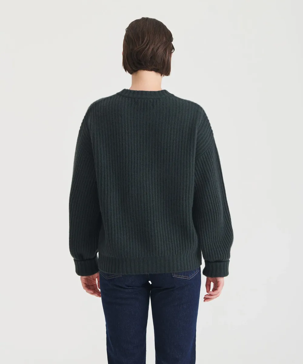 Super Luxe Cashmere Fisherman Sweater 15