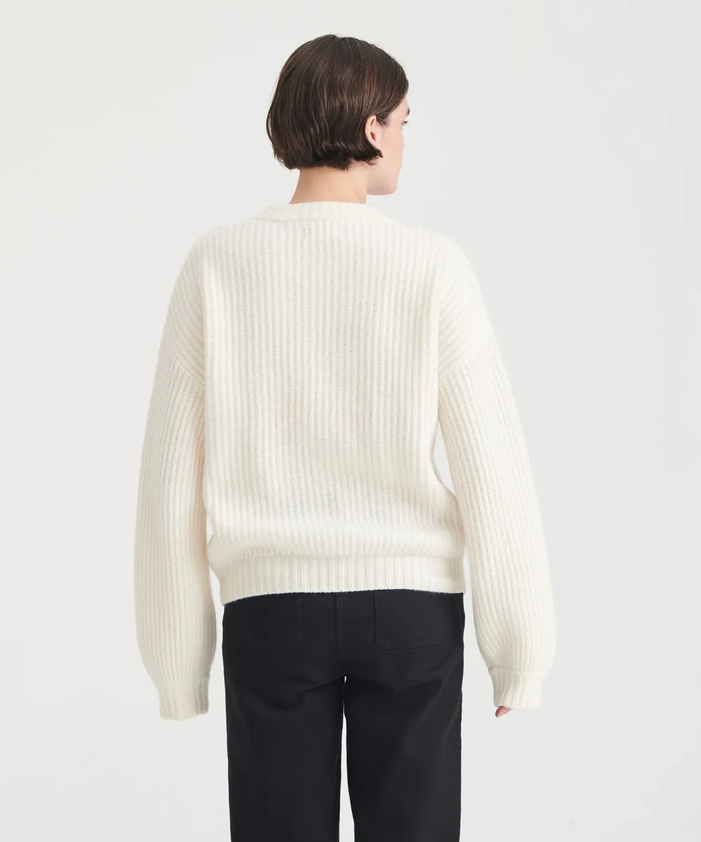 Super Luxe Cashmere Fisherman Sweater 18