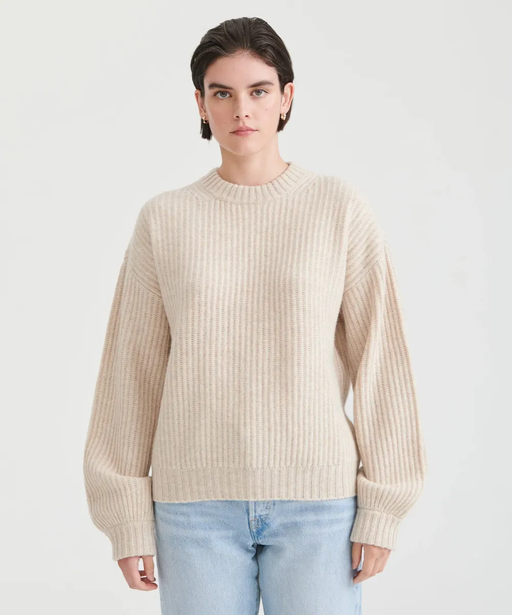 Super Luxe Cashmere Fisherman Sweater 19
