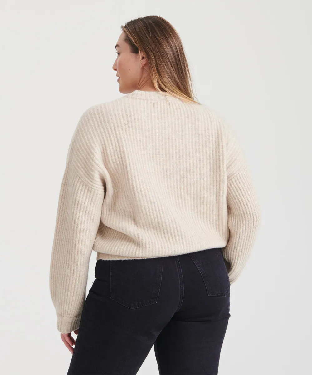 Super Luxe Cashmere Fisherman Sweater 27