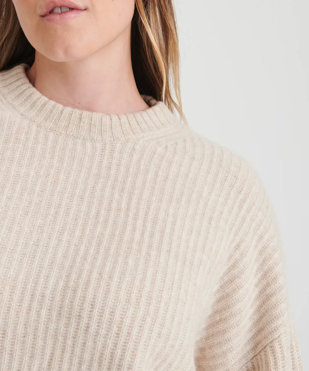 Super Luxe Cashmere Fisherman Sweater 28