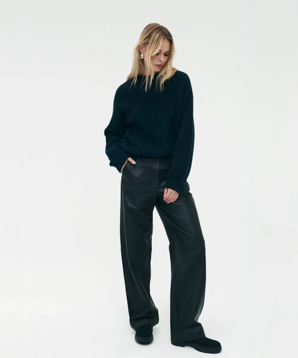 Super Luxe Cashmere Fisherman Sweater 8