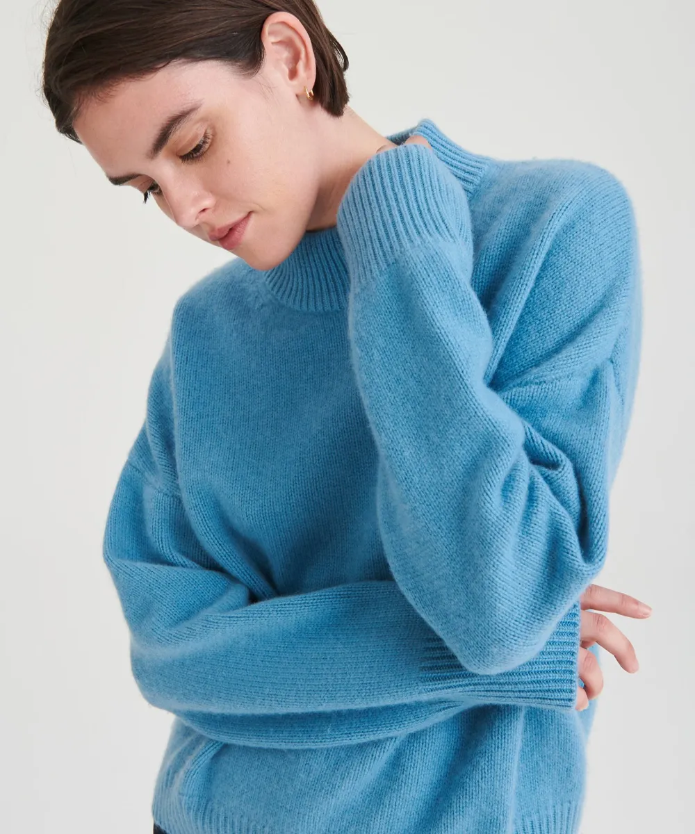 Super Luxe Cashmere Mockneck Sweater 11