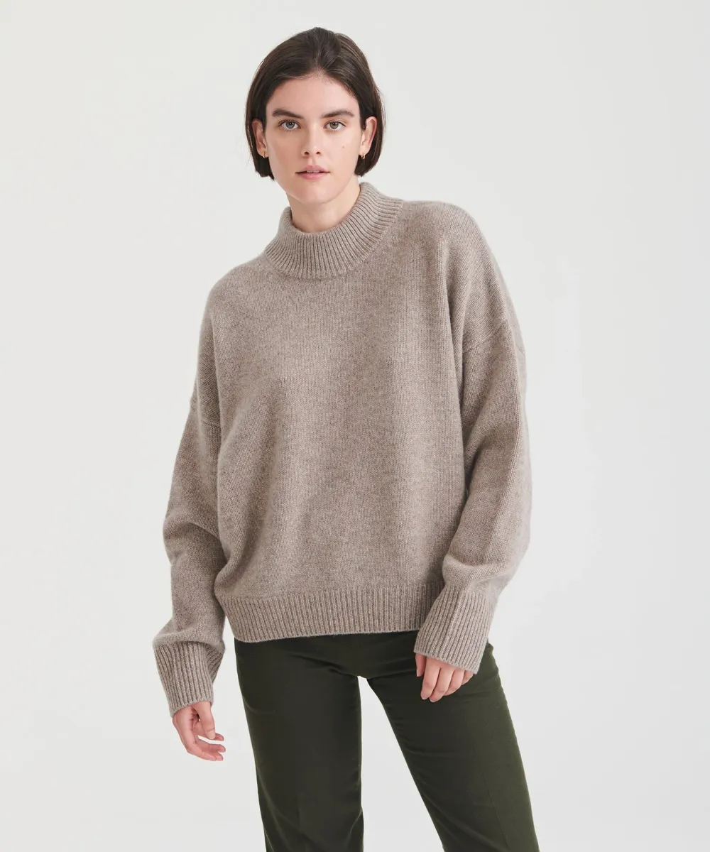Super Luxe Cashmere Mockneck Sweater 12