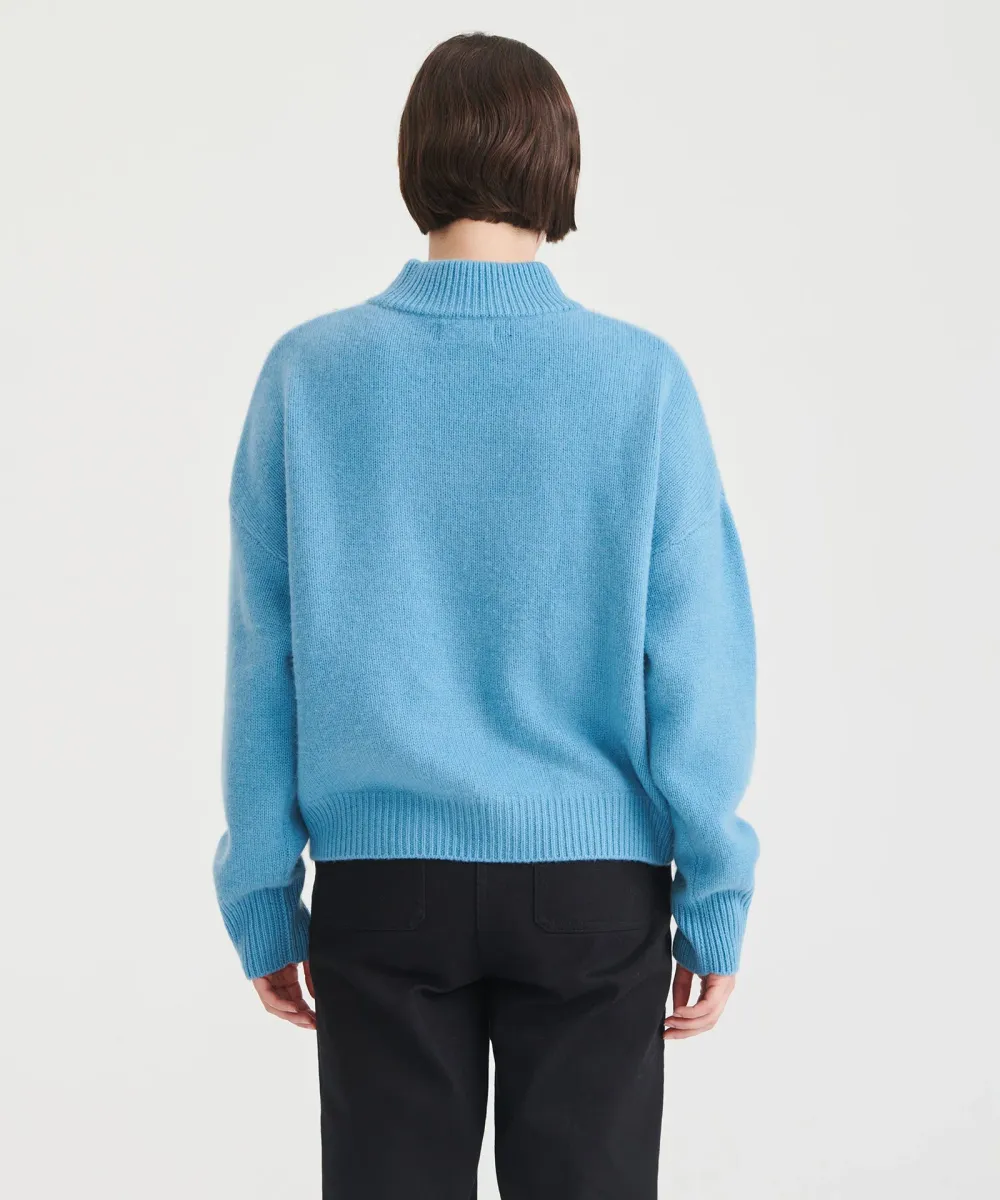 Super Luxe Cashmere Mockneck Sweater 17