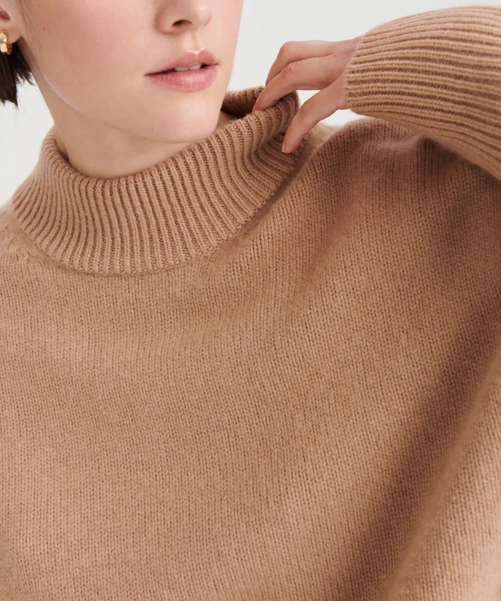 Super Luxe Cashmere Mockneck Sweater 20