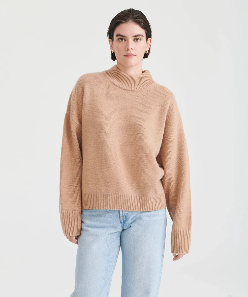 Super Luxe Cashmere Mockneck Sweater 21