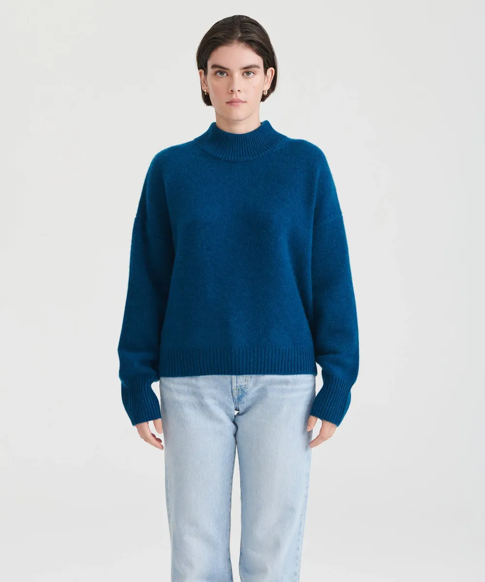 Super Luxe Cashmere Mockneck Sweater 23